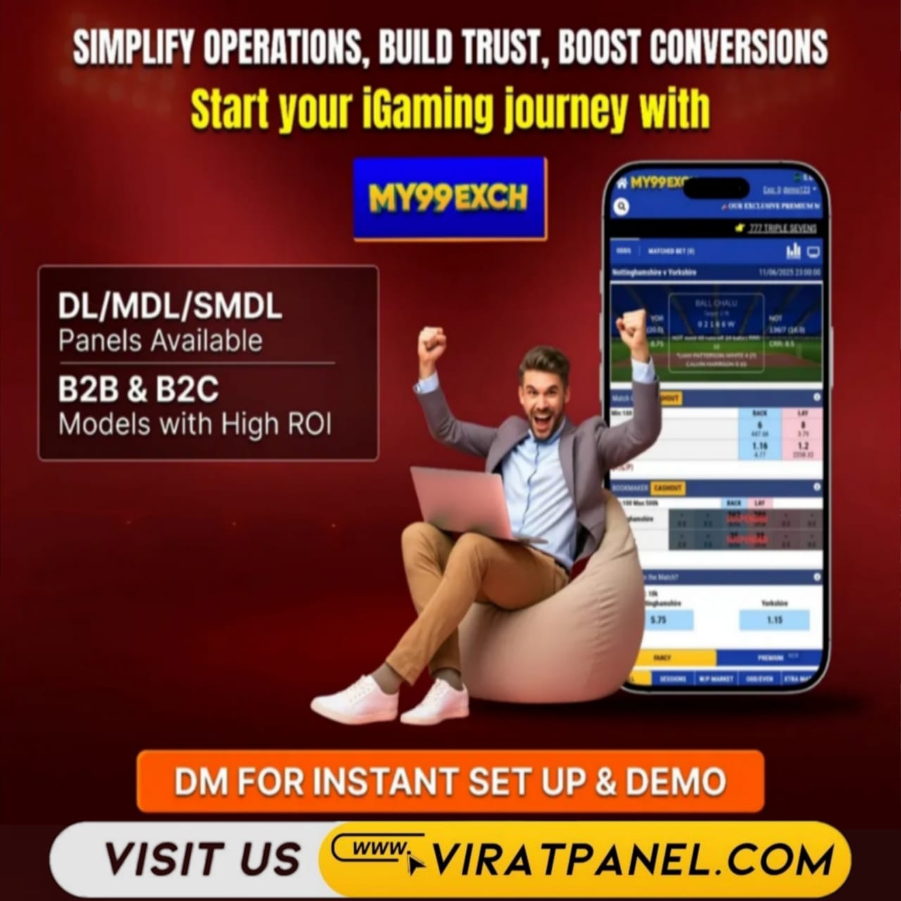 iGaming platform dashboard for online gaming businesses